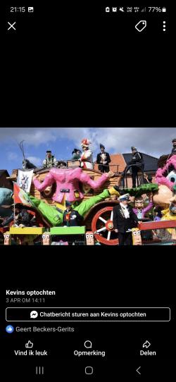 Carnavalwagen met veel plaats te huur